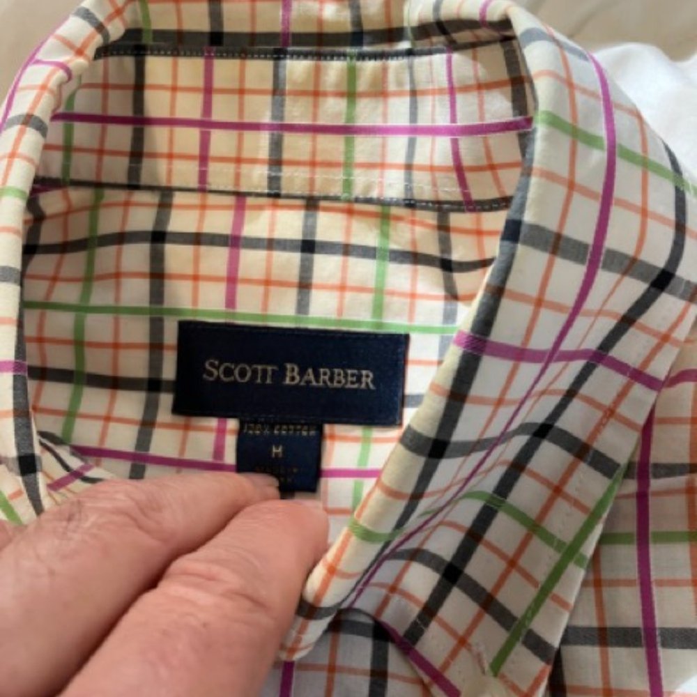 Scott Barber Multi-Color Plaid Shirt